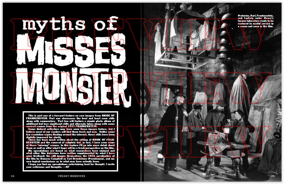 FREAKY MONSTERS 42 New! Like the original Famous Monsters Magazine only better!