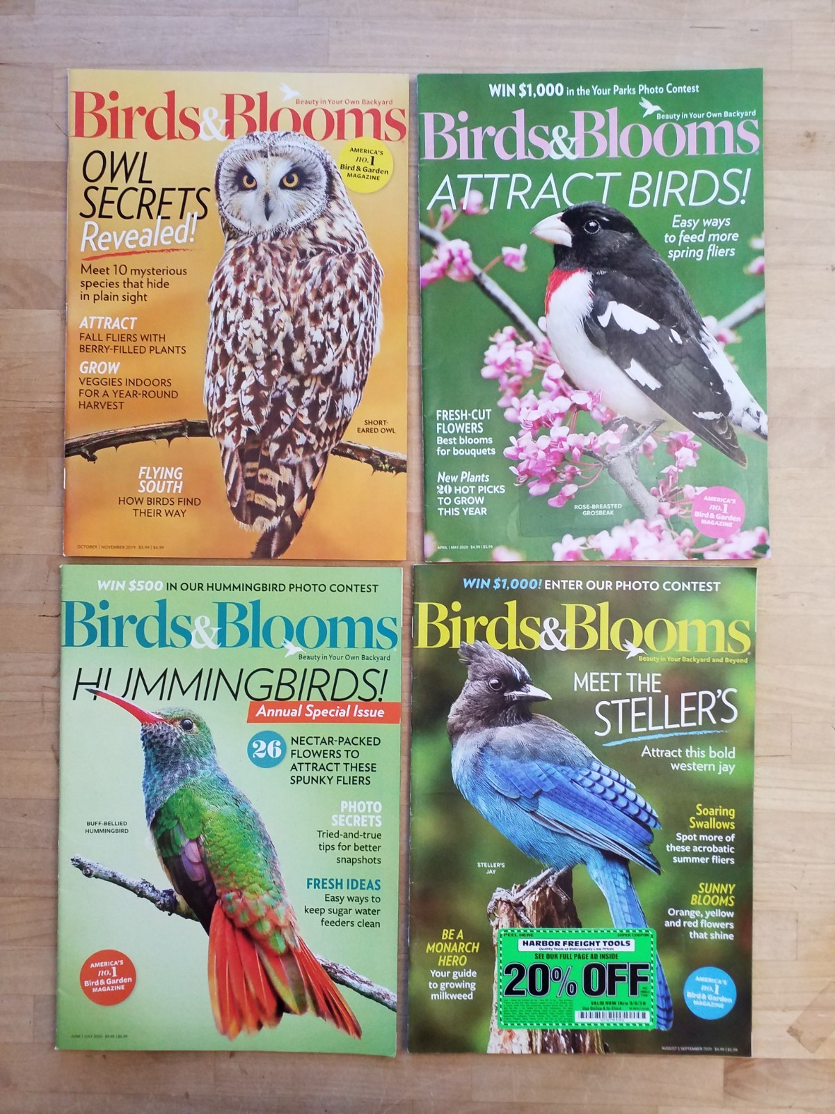 Birds & Blooms Magazine Lot of 25 2018-2024 Mixed Bundle GREAT