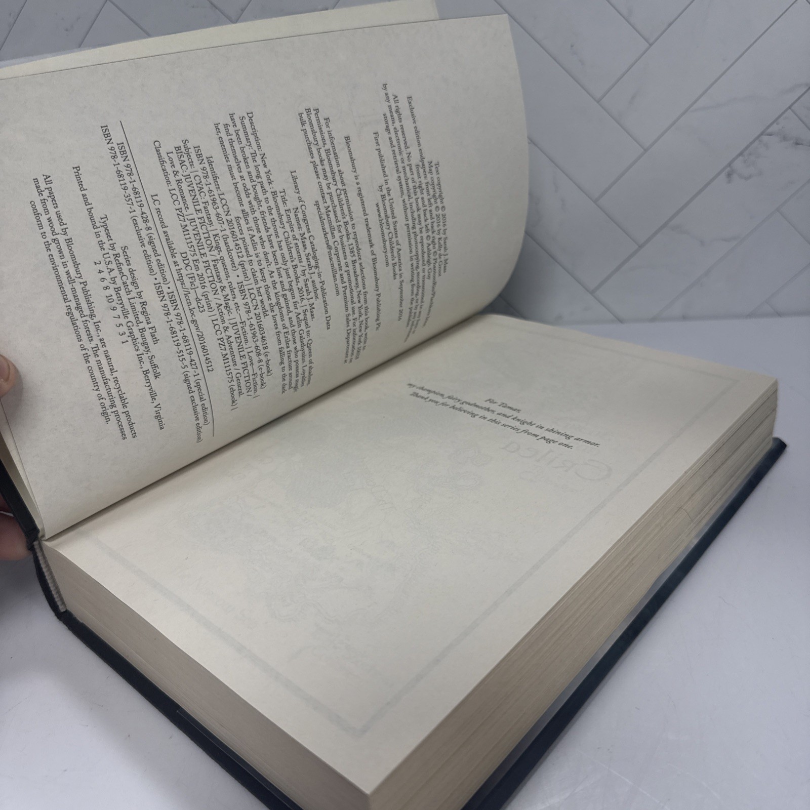 Empire of Storms Sarah J Maas Hardcover 1st Edition 1st Print Original OOP Cover