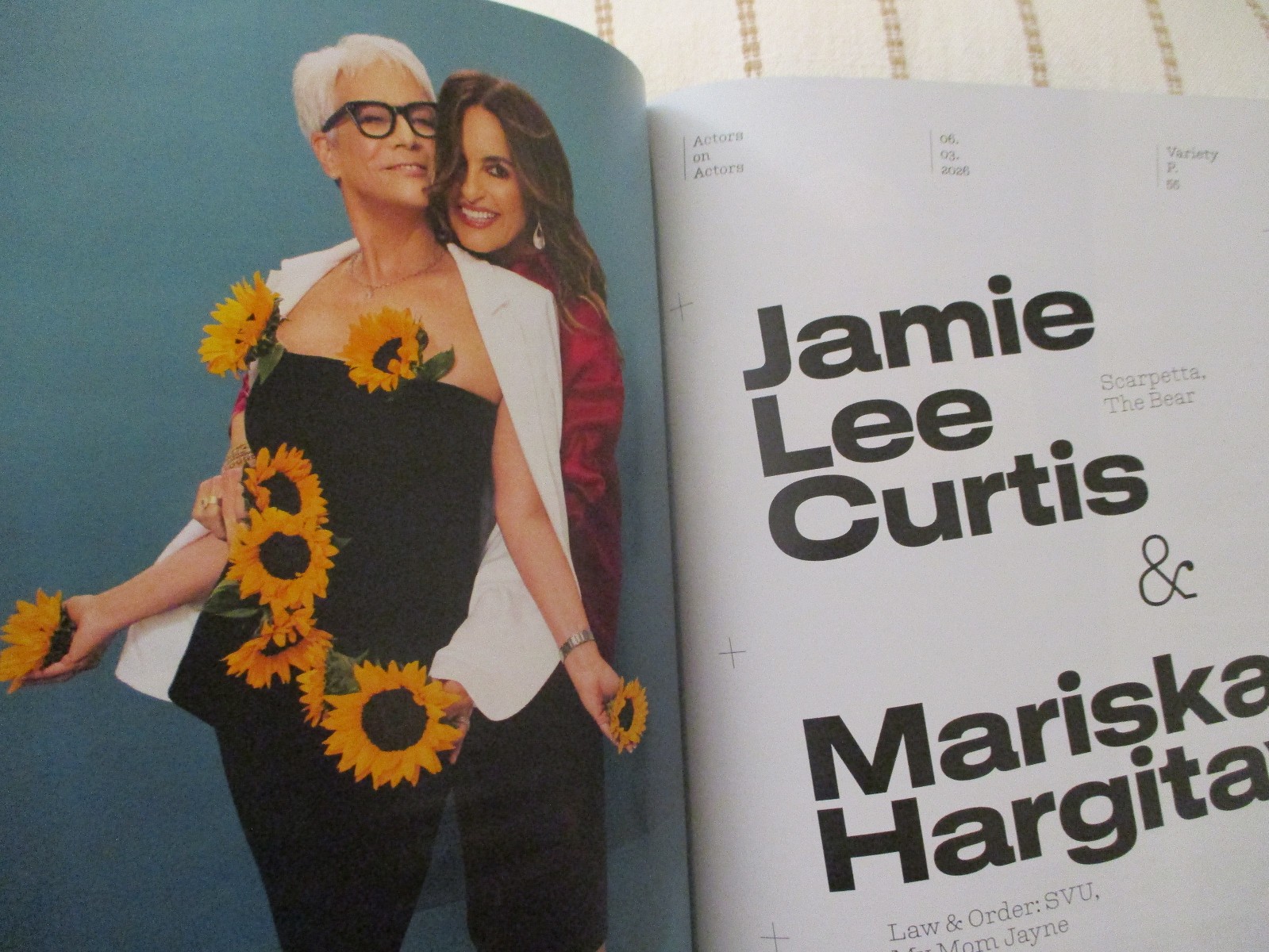 VARIETY 6/3/26 ACTORS CLAIRE DANES MARISKA HARGITAY PAUL ANTHONY KELLY