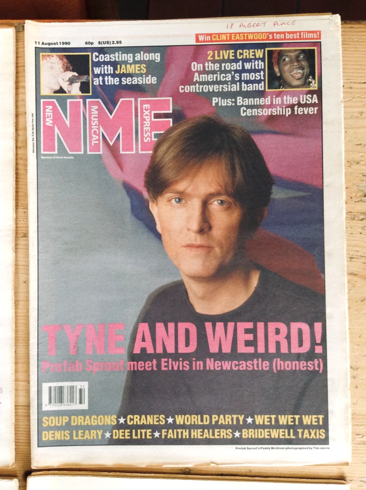 NME. New Musical Express Magazines. August 1990. Four issues. No Posters.