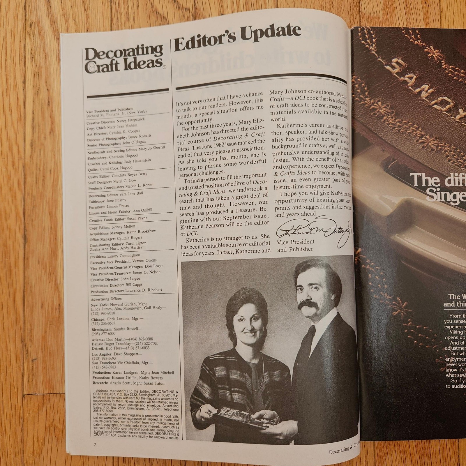 Decorating & Craft Ideas Magazine July/August 1982, 20-25 Projects, Ephemera Adv