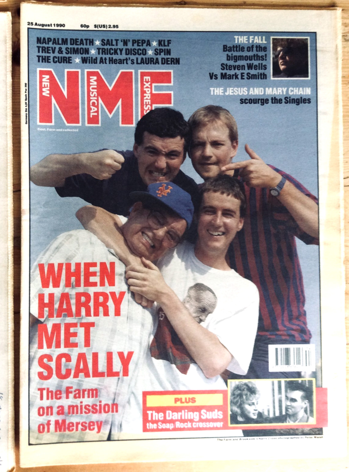NME. New Musical Express Magazines. August 1990. Four issues. No Posters.