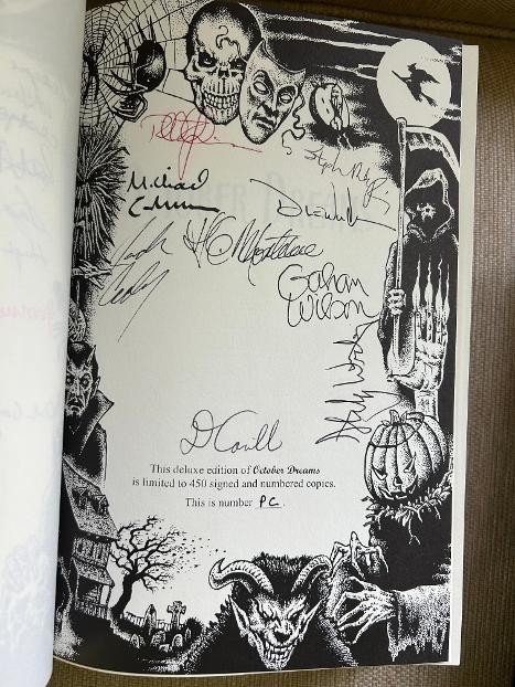 SIGNED 1st ED. October Dreams: A Celebration of Halloween Edited Richard Chizmar