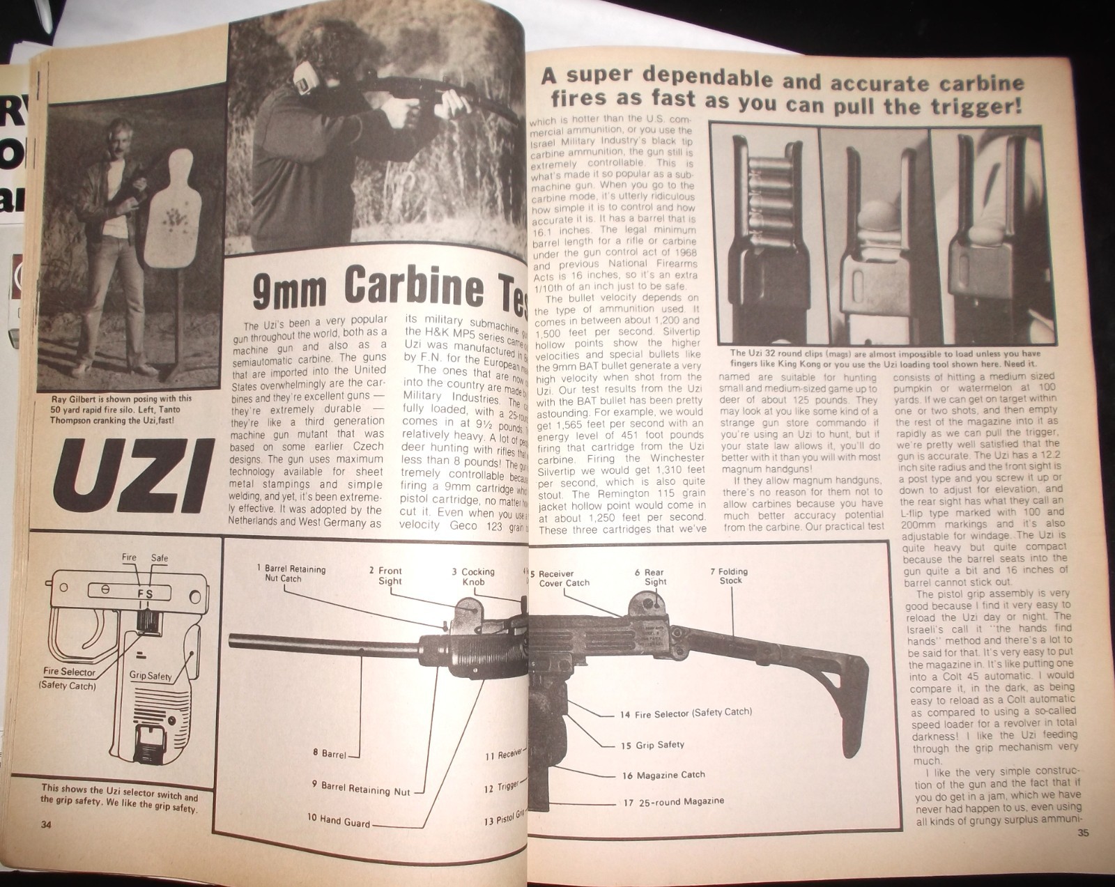 Rare Pistolero Magazine-Jul 1985-Shoot Da Fruit-McDonald’s Massacre-UZI Feature