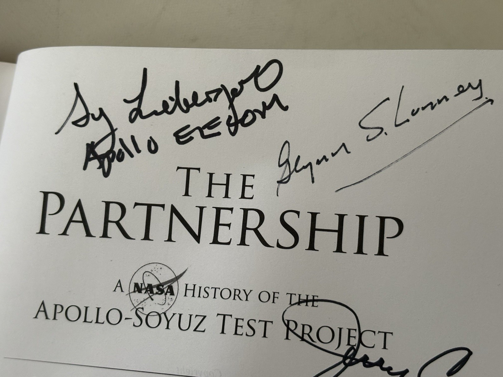 The Partnership : A NASA History of the Apollo-Soyuz Test Project (SIGNED X 6)