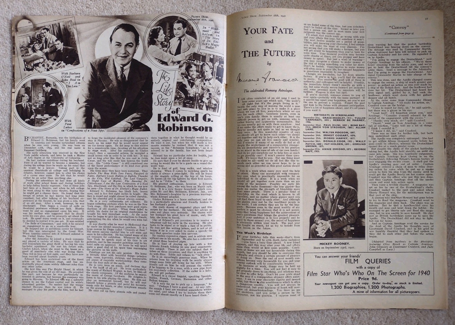Picture Show magazine x13 1940 issues WW2 Home Front – all listed