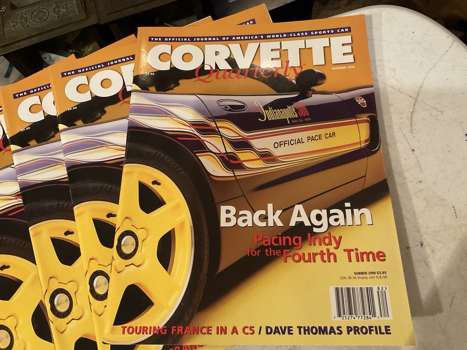 1-“MINT”NEW 1998 CORVETTE QUARTERLY CORVETTE INDY PACE CAR LOIRE VALLEY NORMANDY