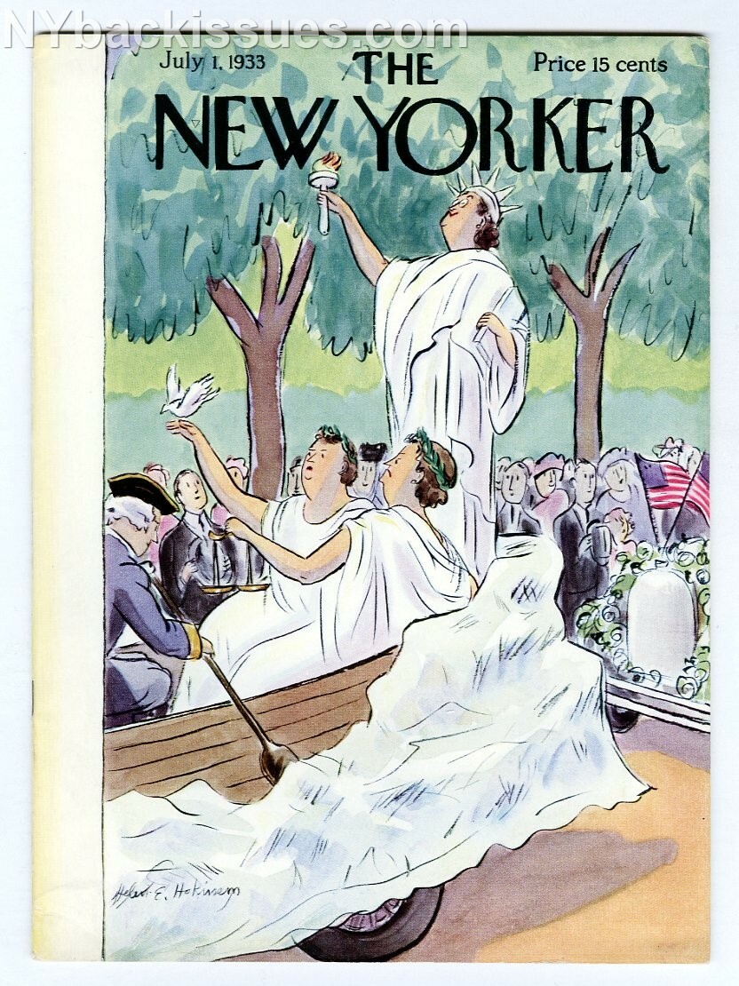 New Yorker magazine July 1 1933 Stephen Vincent Benet Frank Sullivan VERY FINE