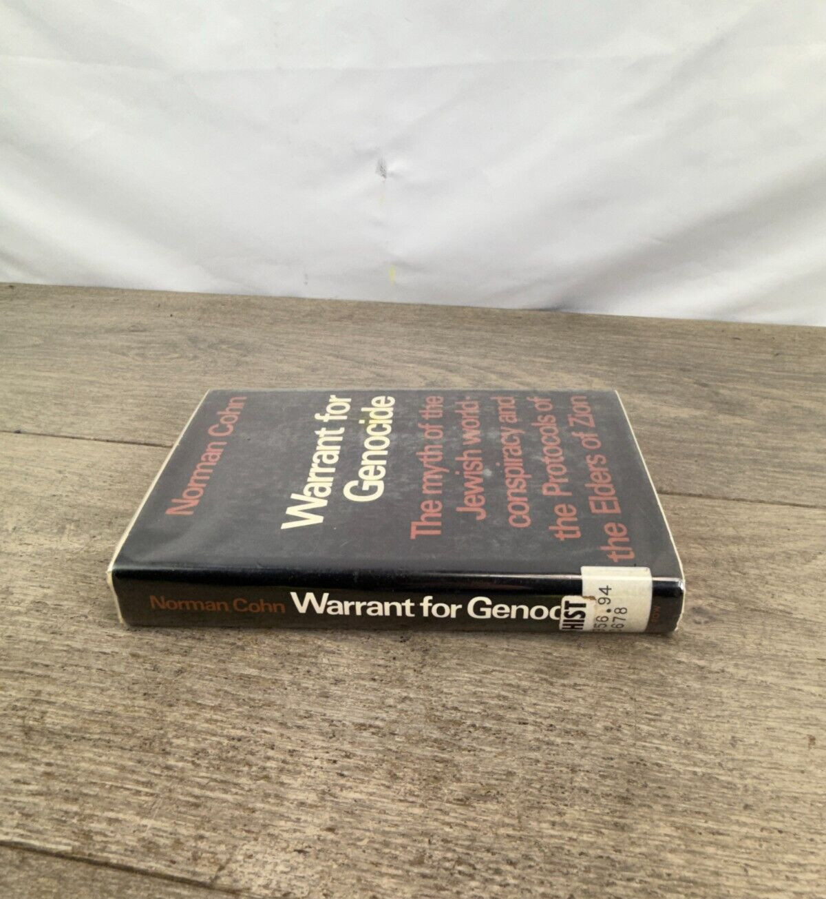 Warrant for Genocide by Norman Cohn 1967 First US Edition Hardcover Dust Jacket