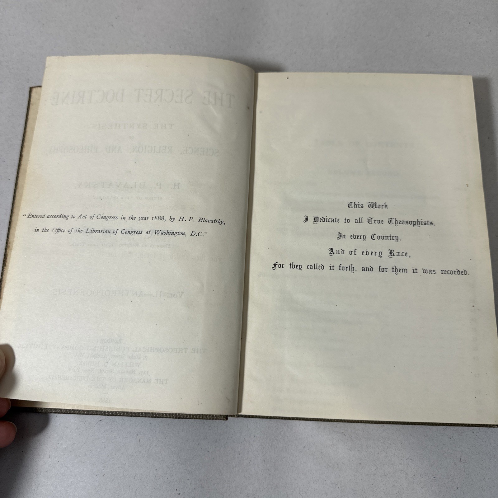 The Secret Doctrine HP Blavatsky 1888 First Edition Theosophy Book RARE Occult
