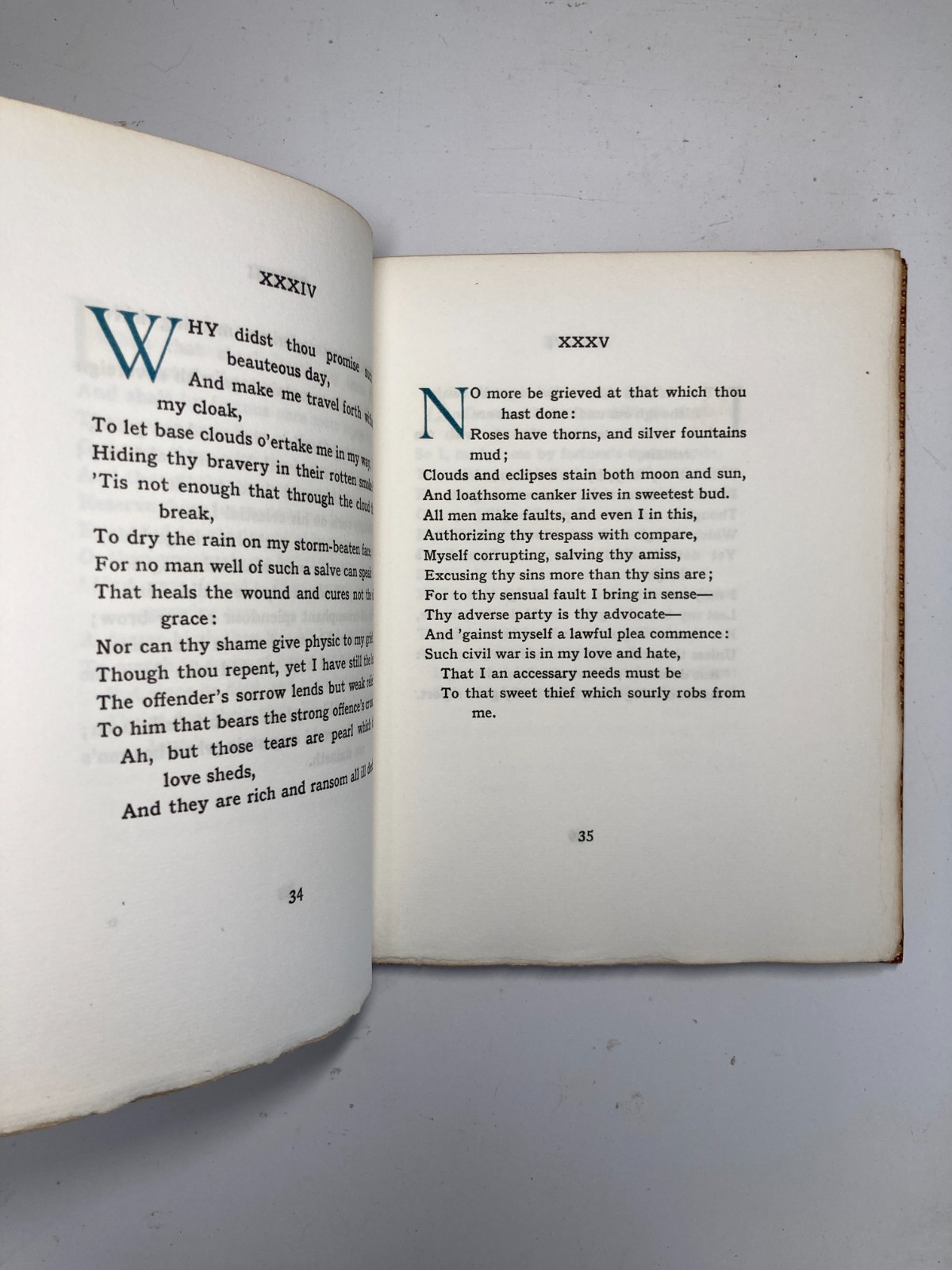 1928 Shakespeare SONNETS Bayntun Riviere Leather Binding Gilt Arms