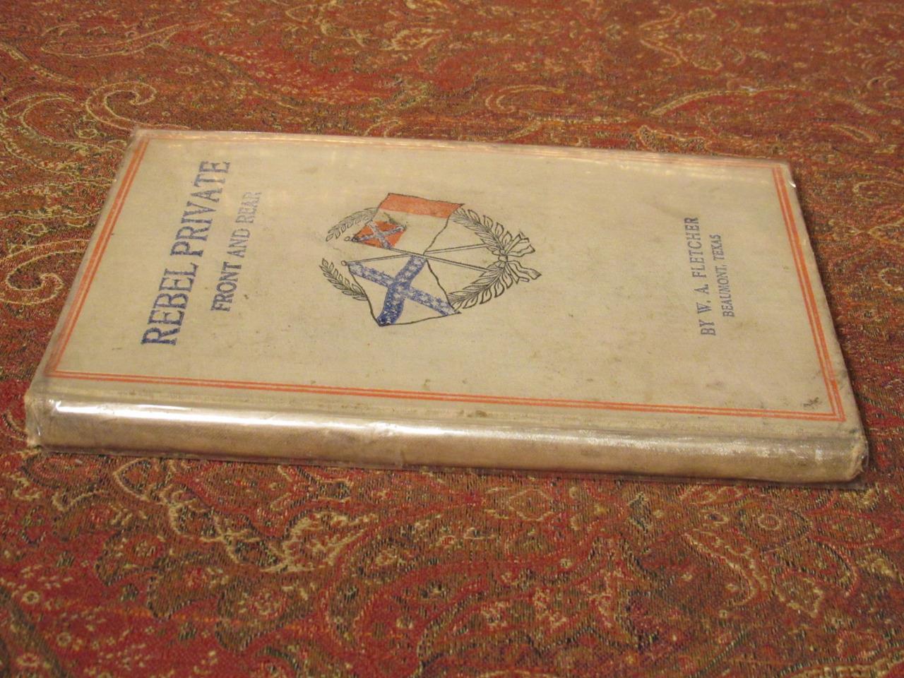 REBEL PRIVATE FRONT AND REAR – CONFEDERATE 8th TEXAS CAVALRY – FIRST EDITION