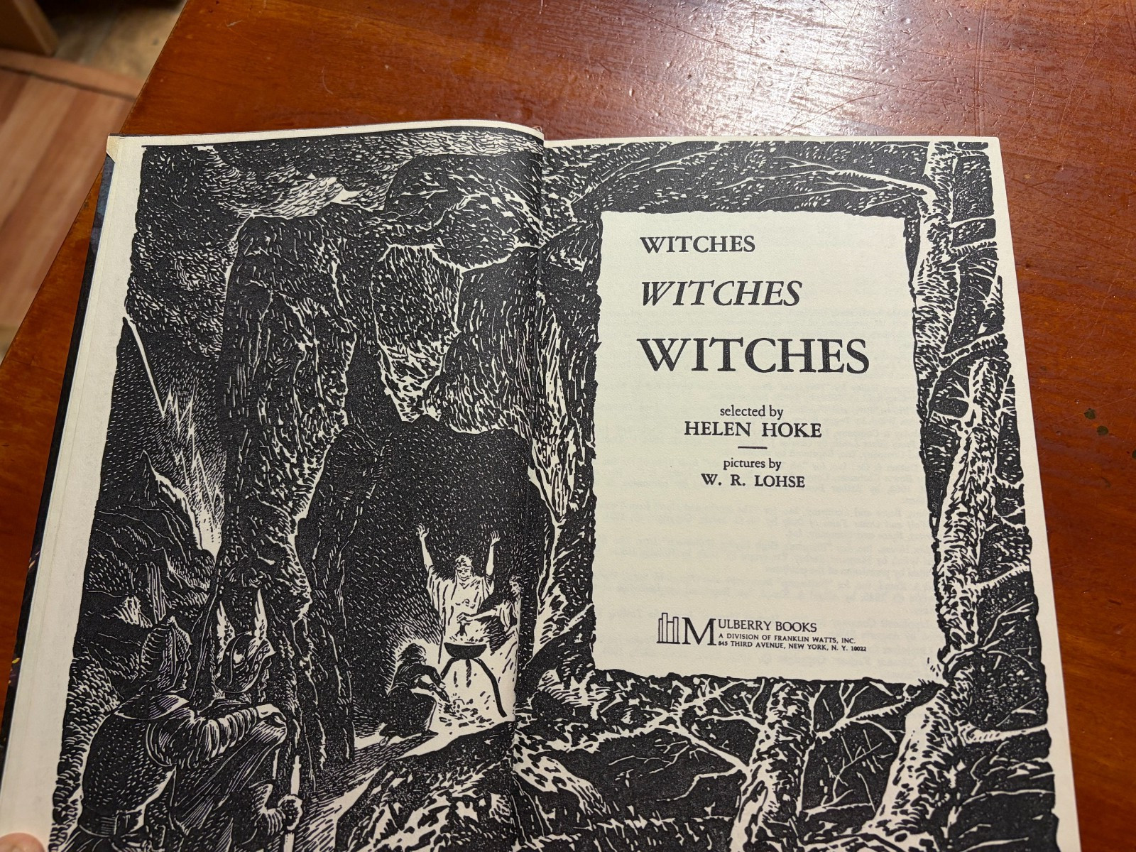 WITCHES, WITCHES, WITCHES by Helen Hoke Vintage Halloween Book 68 years old HC