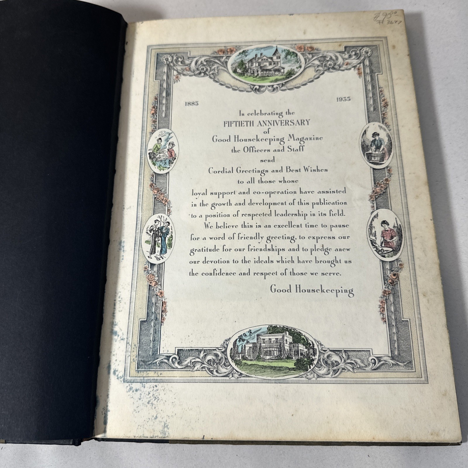 Good Housekeeping Golden Anniversary May 1935 Edition Bound Book Rare 1885 1935
