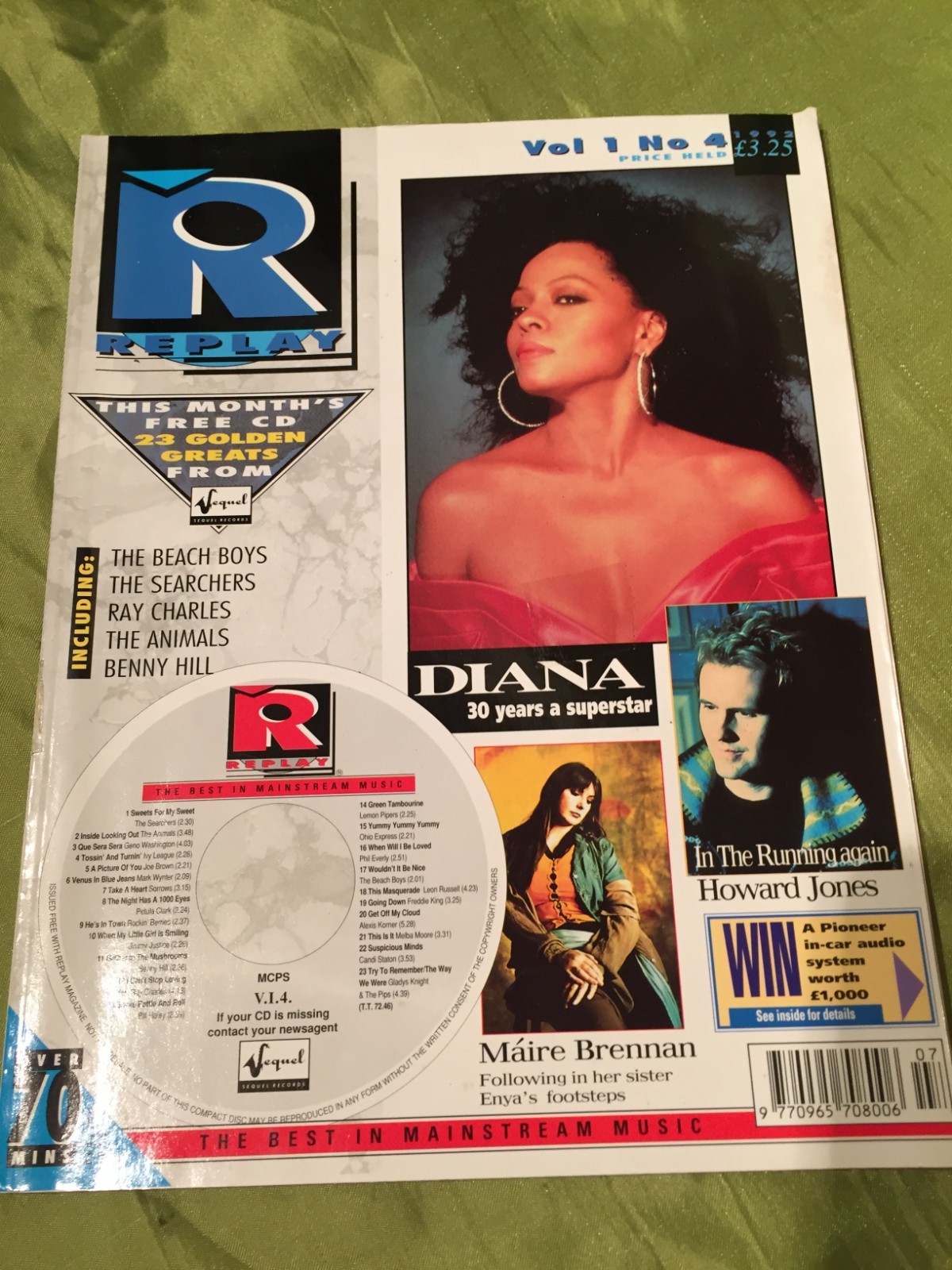 REPLAY MAGAZINE #4 [Jul 1992] Diana Ross, Howard Jones, Maire Brennan, Yardbirds