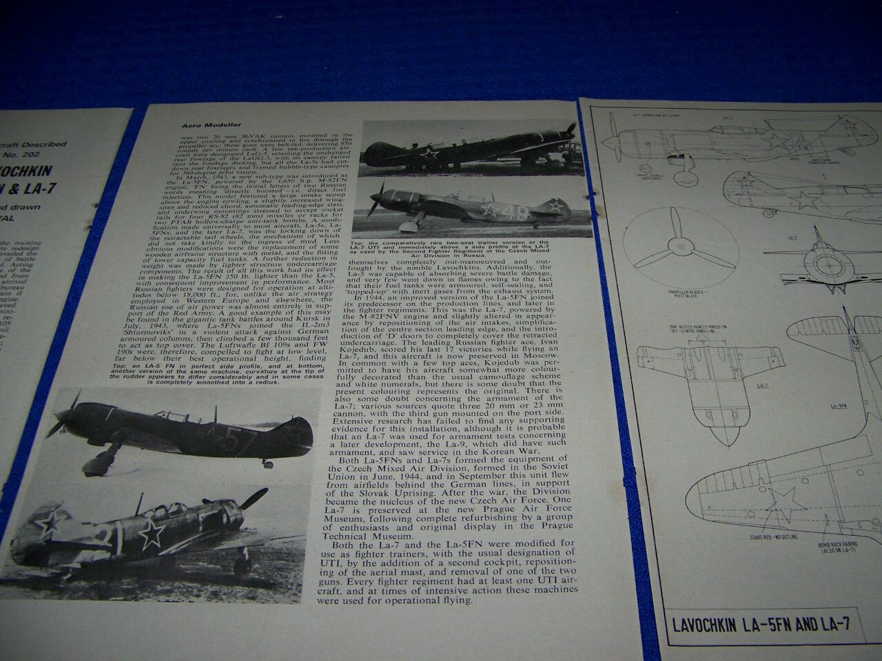 LAVOCHKIN LA-5FN & LA-7..DETAILS/5-VIEWS/HISTORY/CROSS SECTIONS (584DD)
