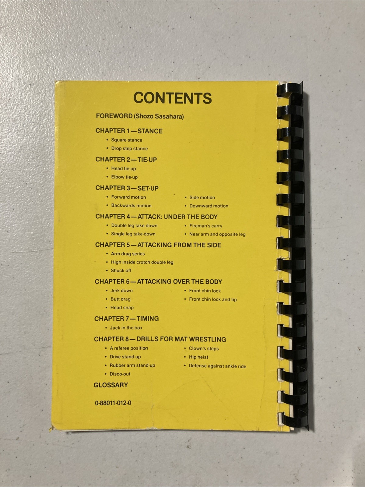 Tadaaki Hatta : The Wrestling Techniques Handbook (Comb bound) RARE OOP VG+