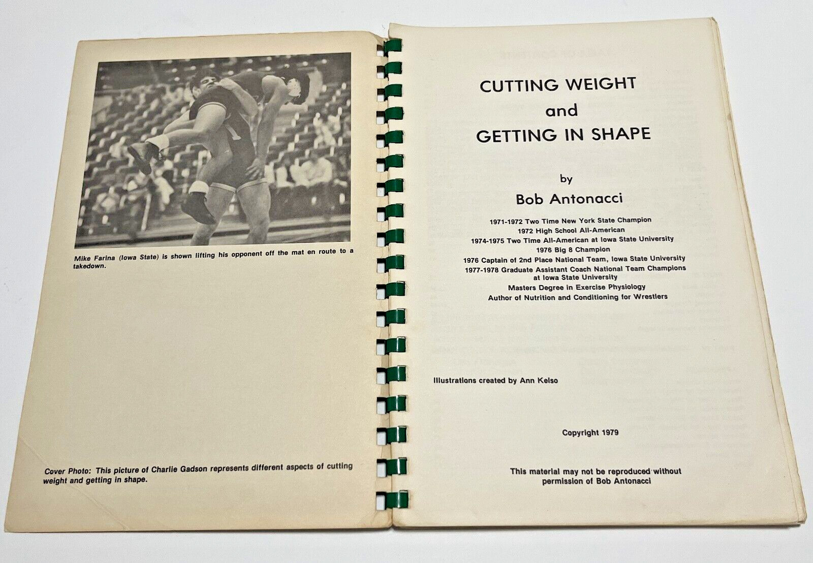 WRESTLING Guide Cutting Weight Getting in Shape Long & Short-Term Bob Antonacci