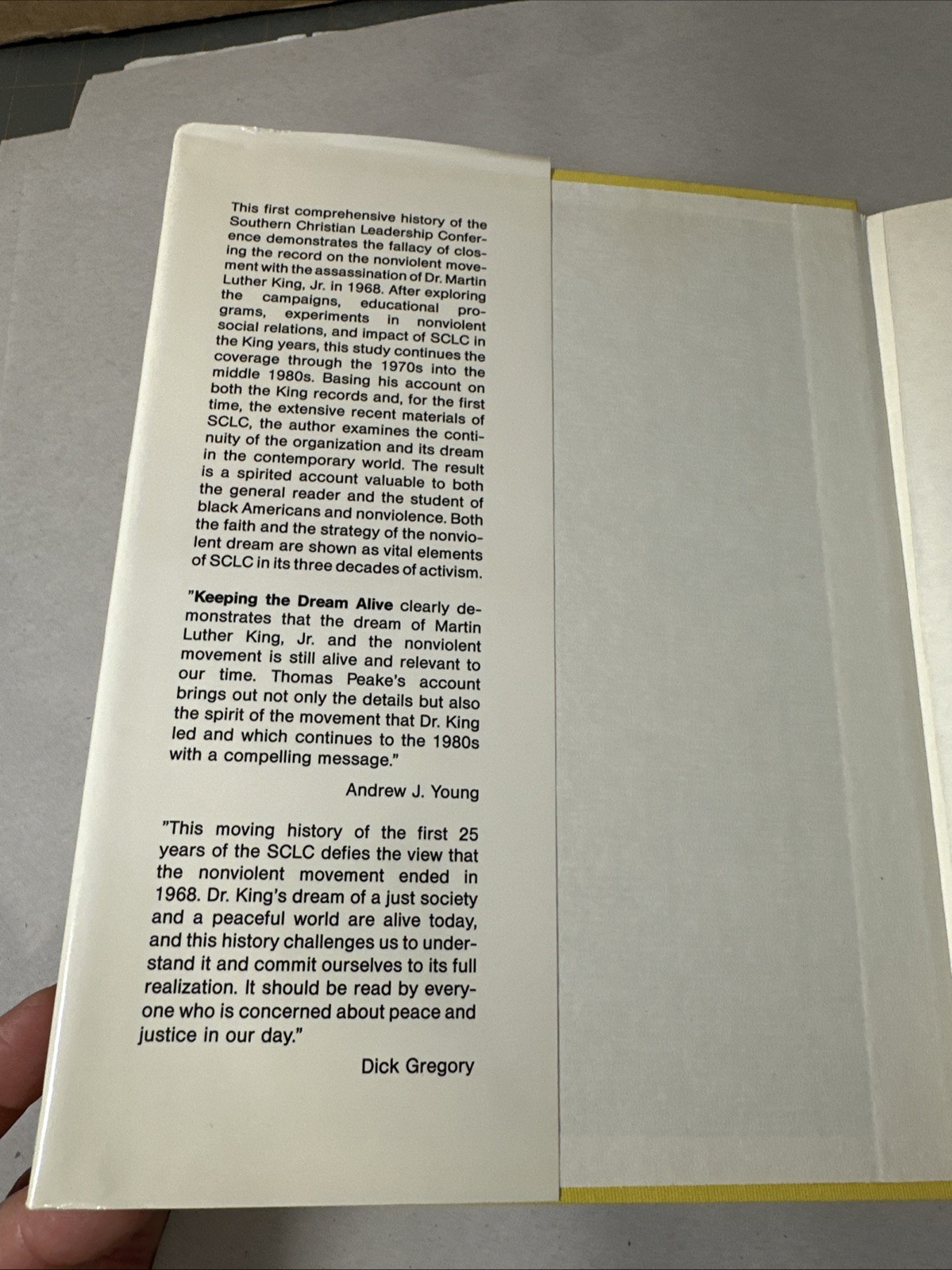 Keeping Dream Alive History Southern Christian Leadership Black Americana Book