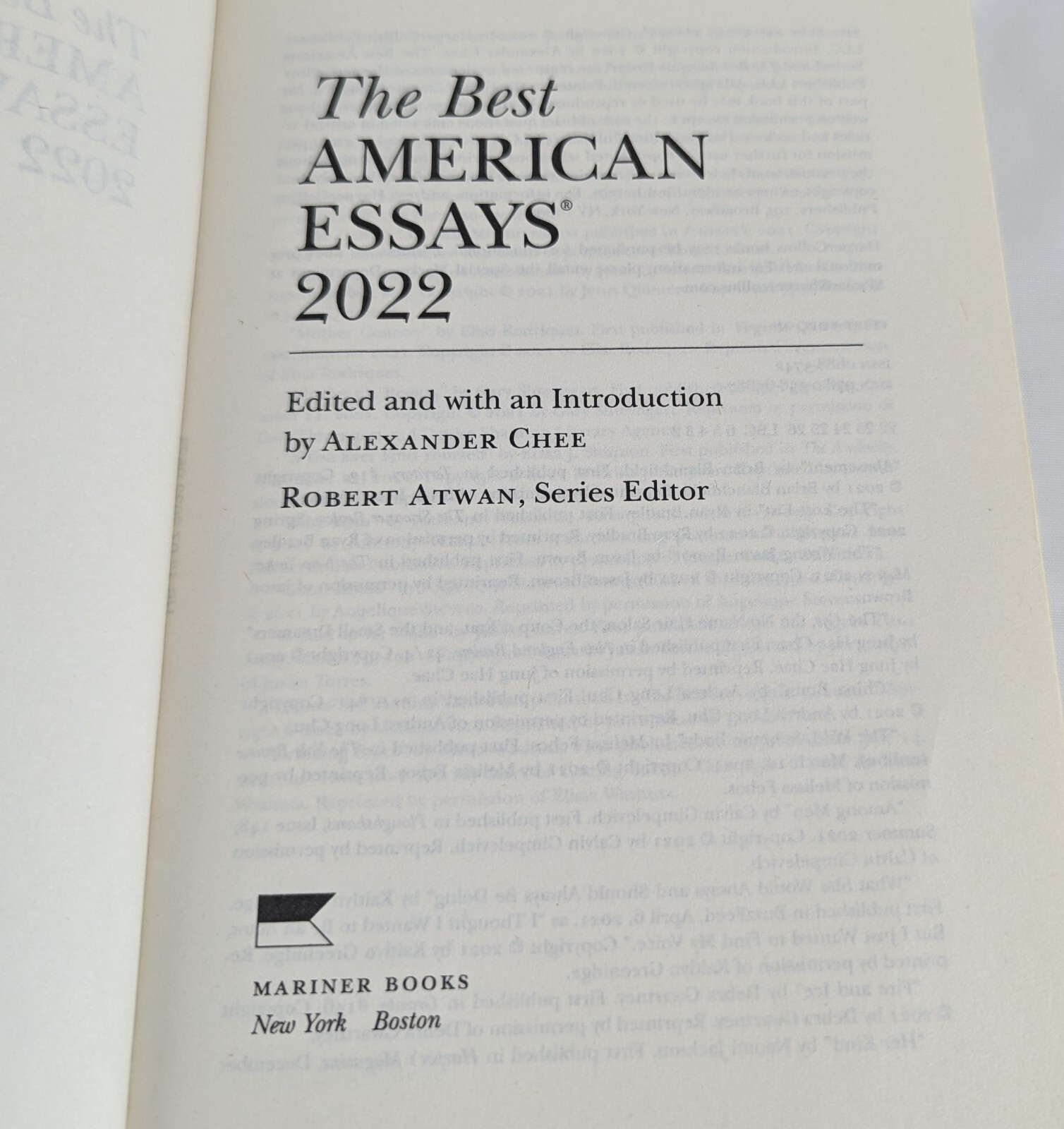 Best American Essays 2022 Paperback Alexander Chee paperback