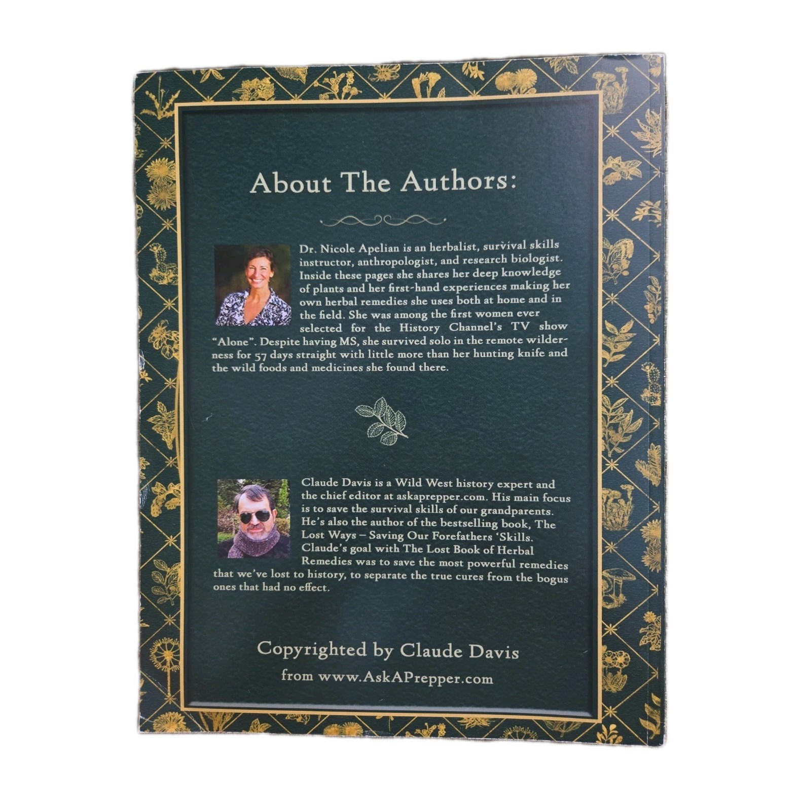 The Lost Book Of Herbal Remedies 2020 By Nicole Apelian , PhD & Claude Davis VG