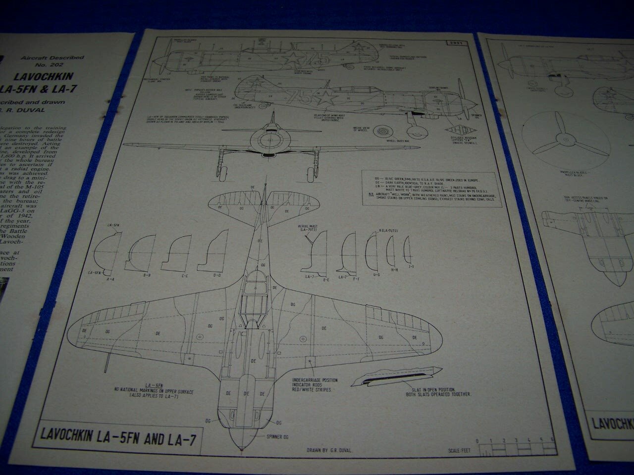 LAVOCHKIN LA-5FN & LA-7..DETAILS/5-VIEWS/HISTORY/CROSS SECTIONS (584DD)
