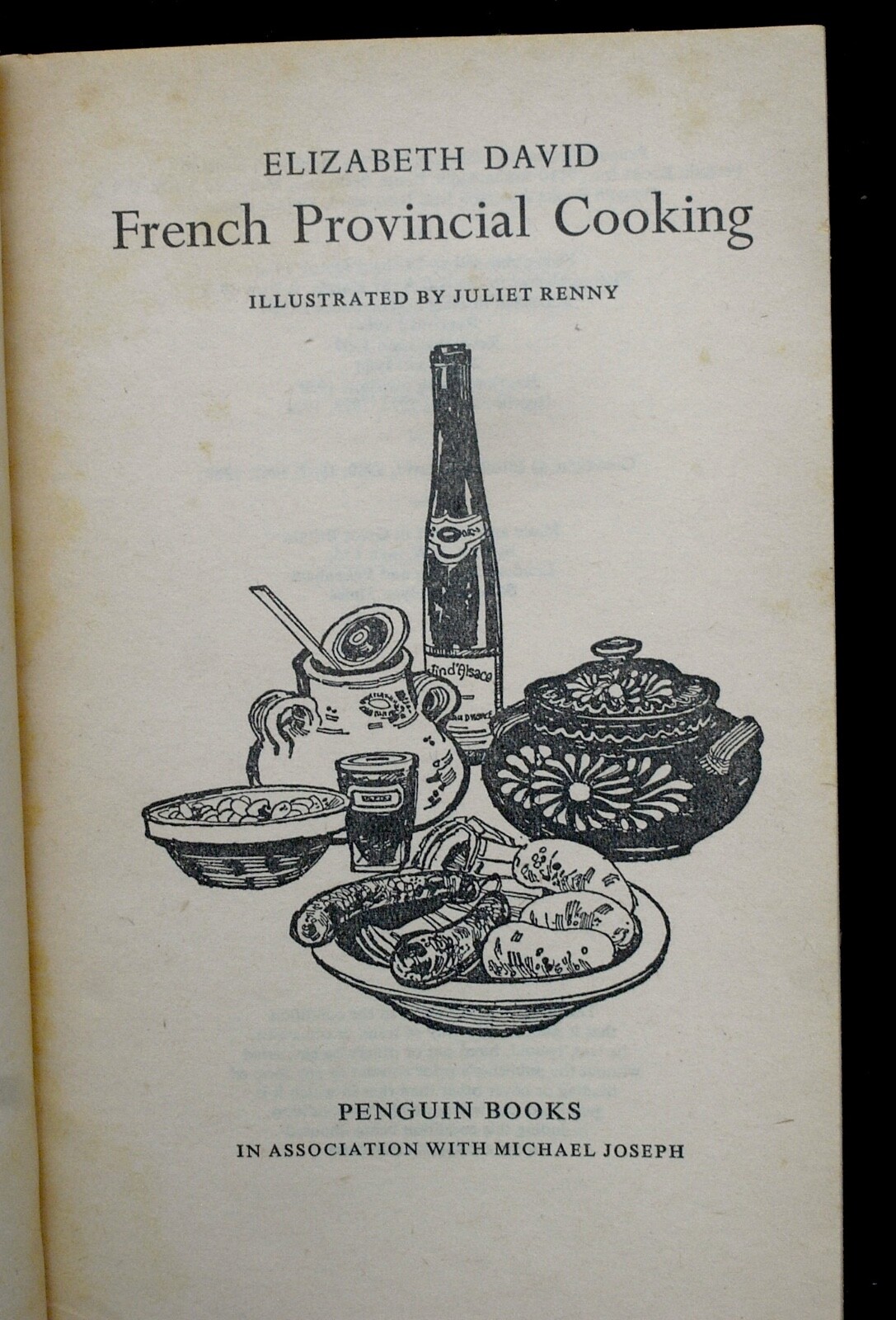 FRENCH PROVINCAL COOKING ELIZABETH DAVID PENGUIN BOOKS UK 1974 584p GOOD COND.