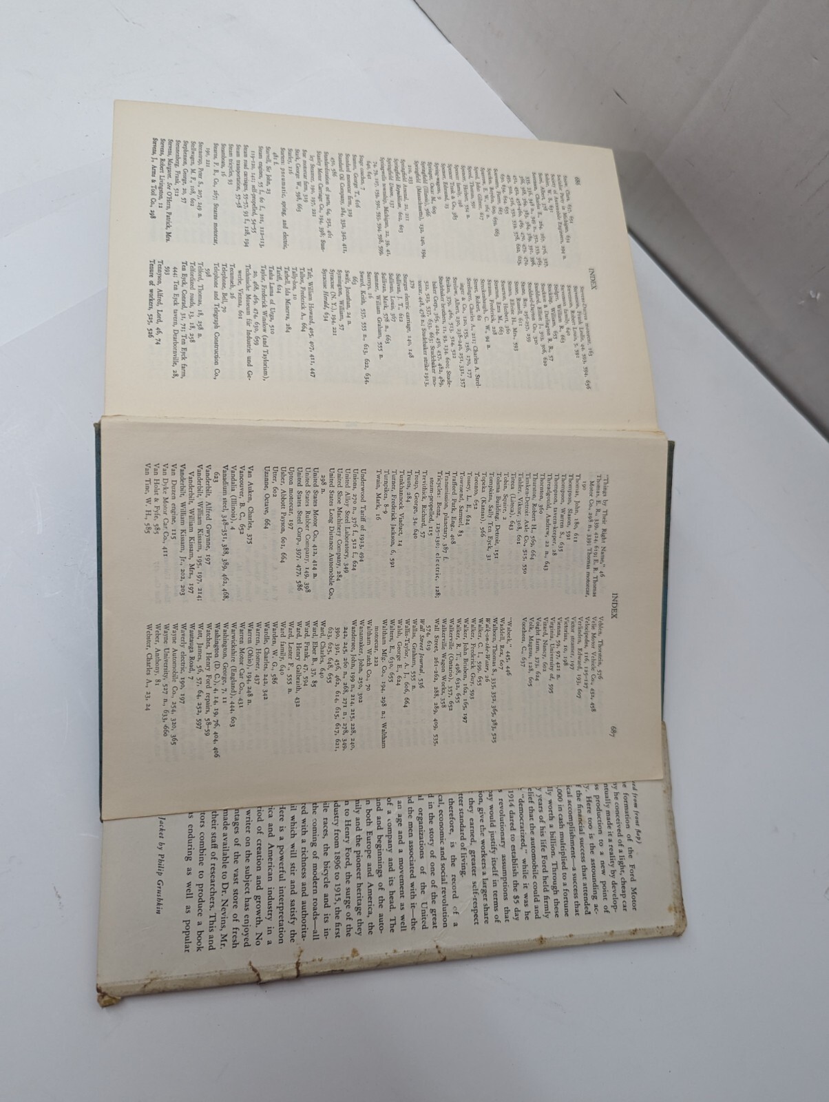 Ford: The Times, The Man, The Company – by Allan Nevins 1954 HC/DJ