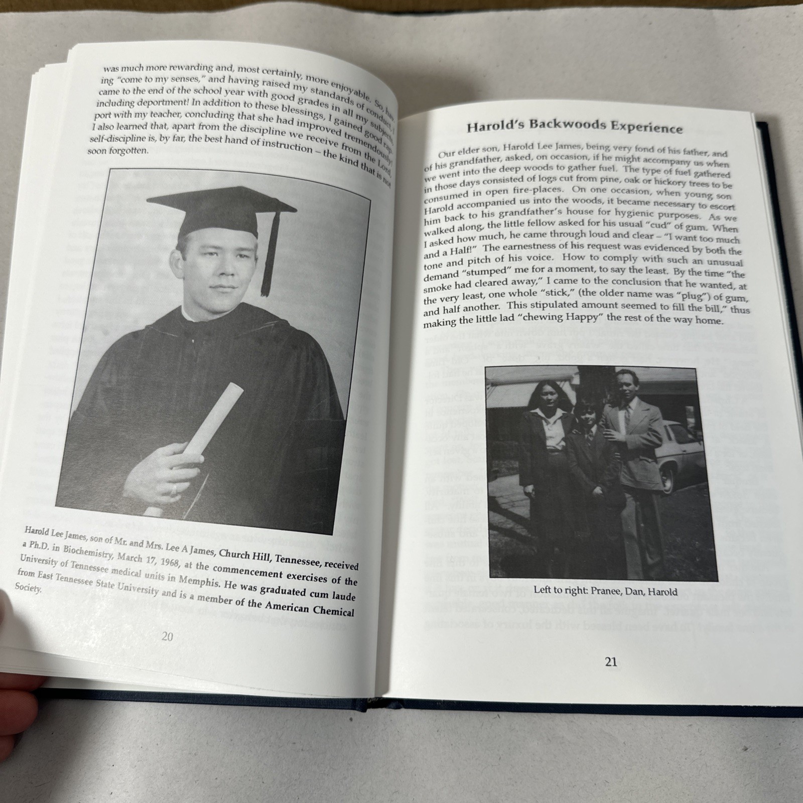 Autobiography Lee Alexander James 1996 Alexander County North Carolina Preacher