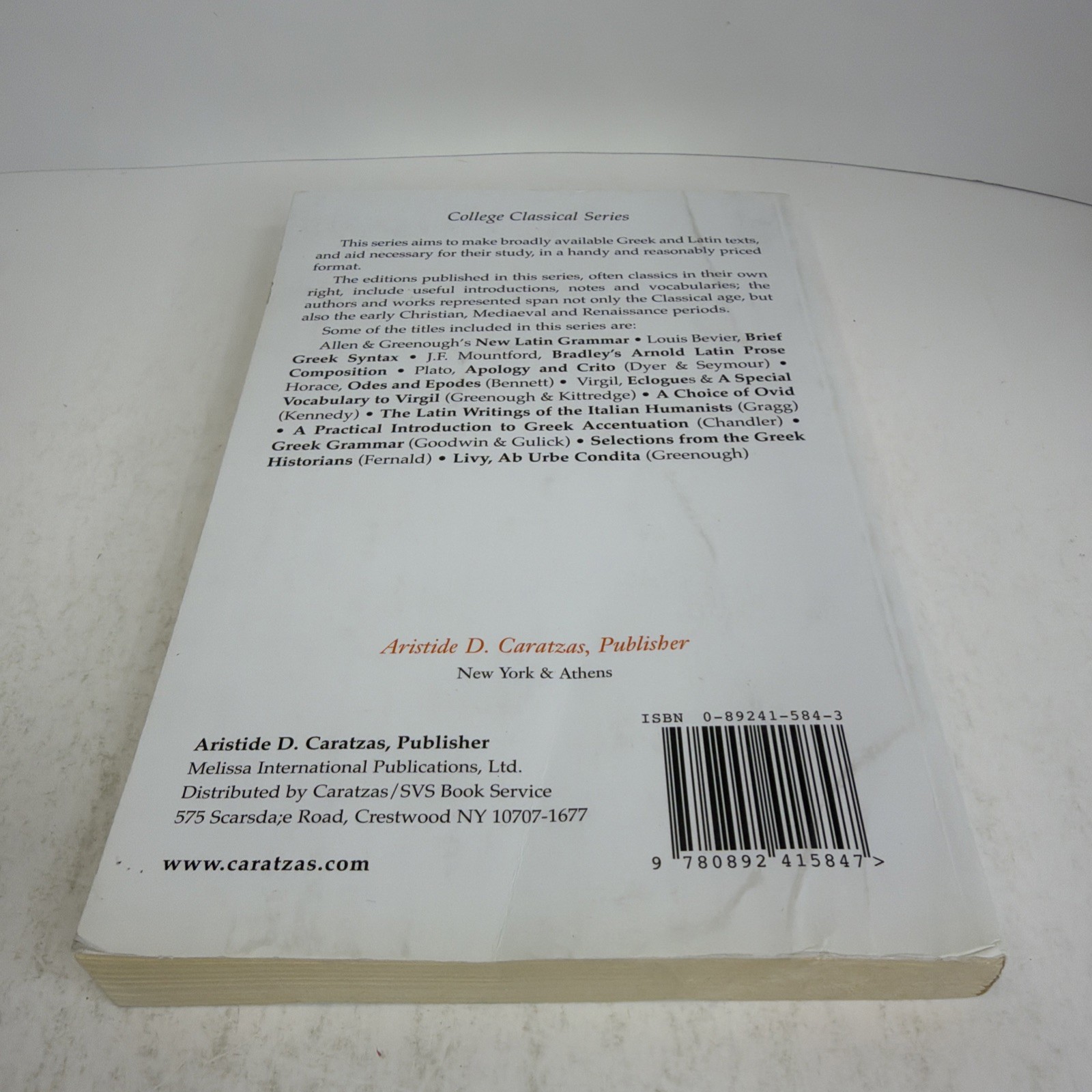 College Classical Series – Reading the Gospel of St. John in Greek Signed PB