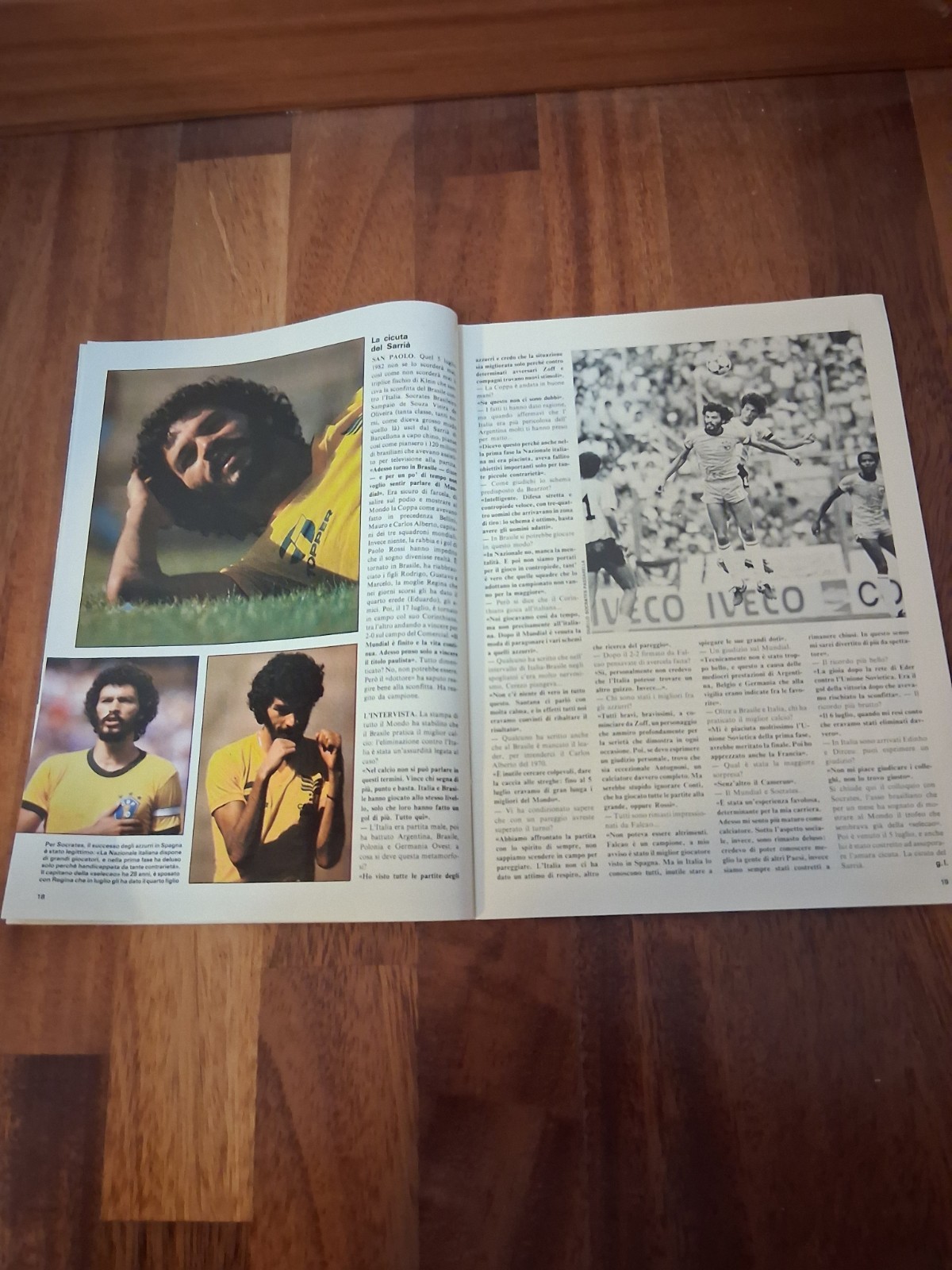 GUERIN SPORTIVO AUGUST 1982 SOCRATES, THE 1982-83 SERIE A + POSTER PASSARELLA!