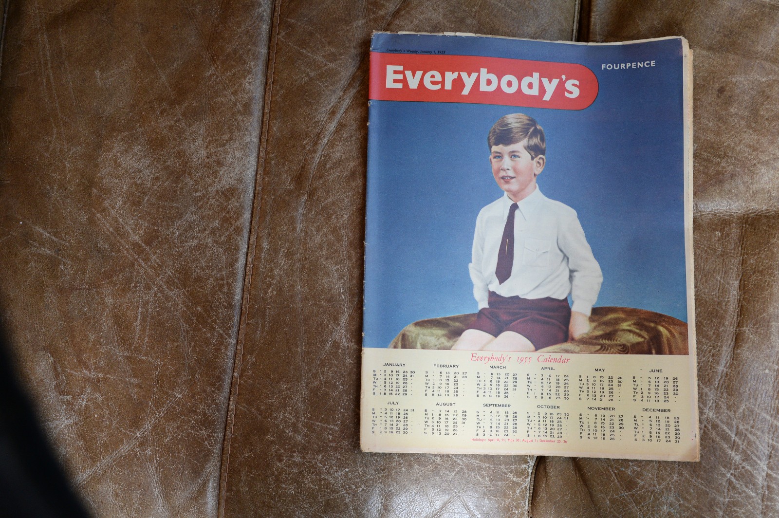 Six Everybodys Weekly Magazines from 1955