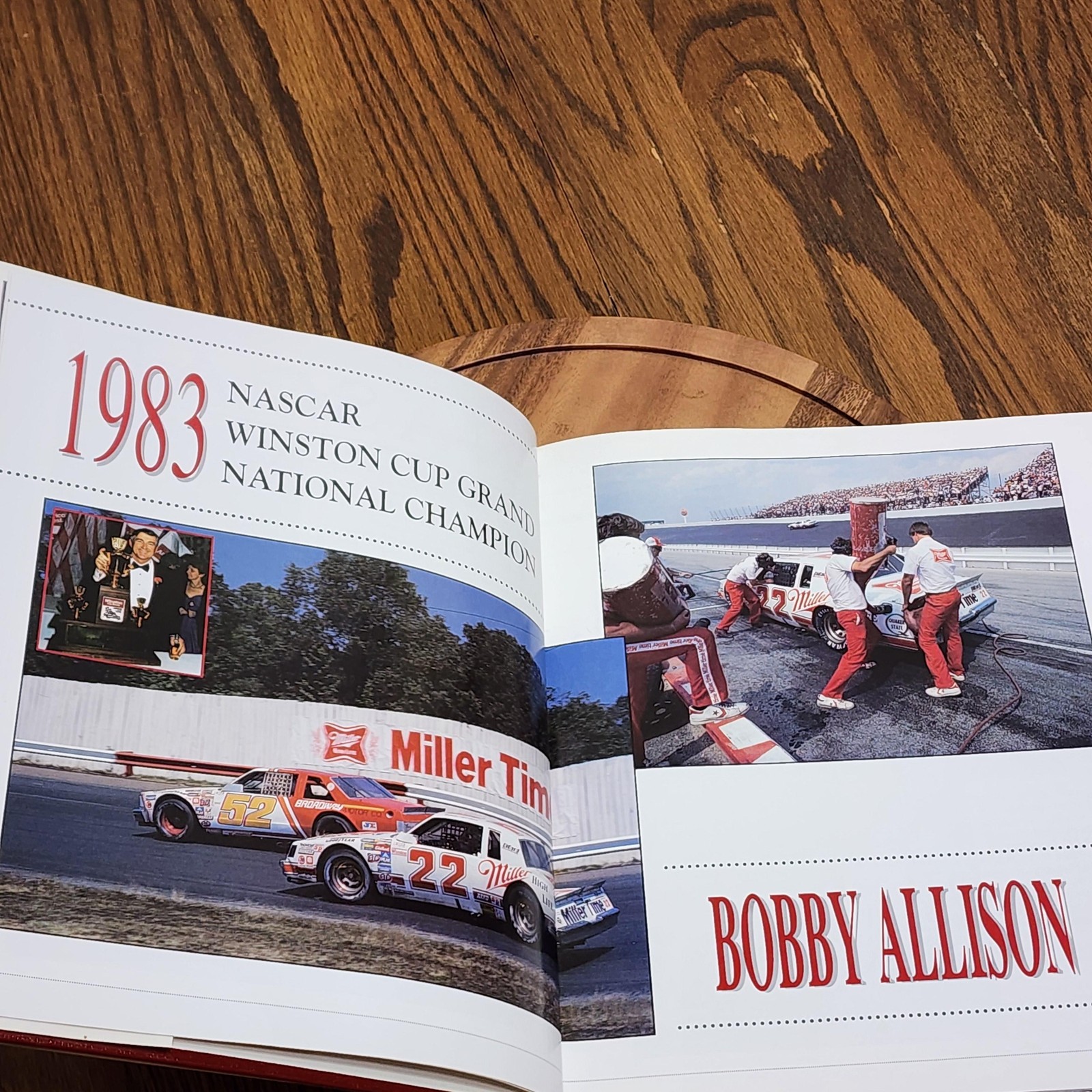 WINSTON CUP ’83 GRAND NATIONAL SERIES J W JOHNSTON NASCAR MAROON HARDCOVER 1983