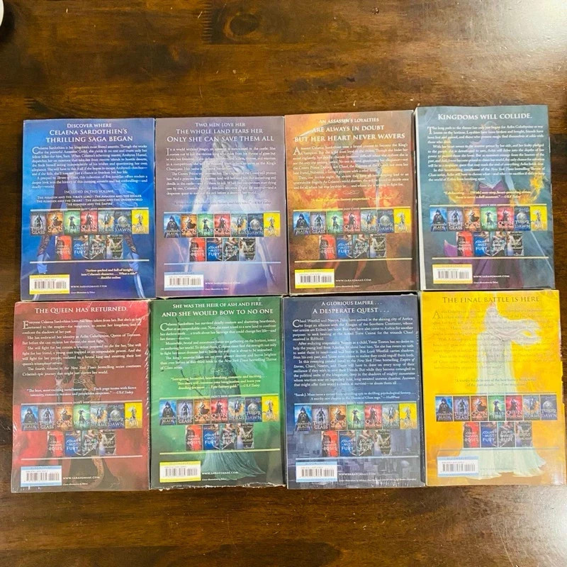 Throne Of Glass 8 Book Set By Sarah J Maas Paperback English Book Soft Cover