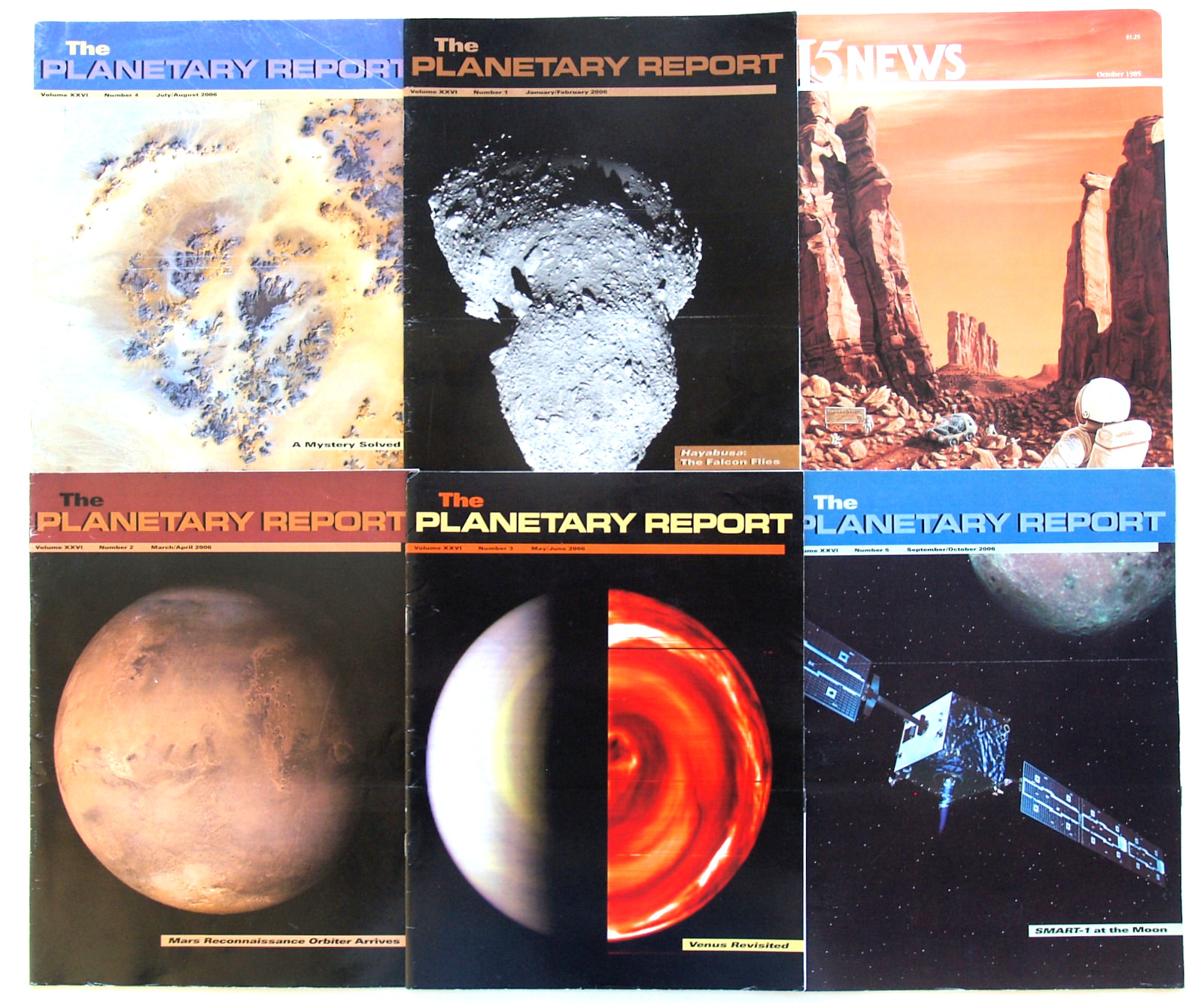 6 PLANETARY REPORT—SPACE EXPLORE—MARS ORBITER + OPTICAL SETI—ASTEROIDS—& L5 NEWS
