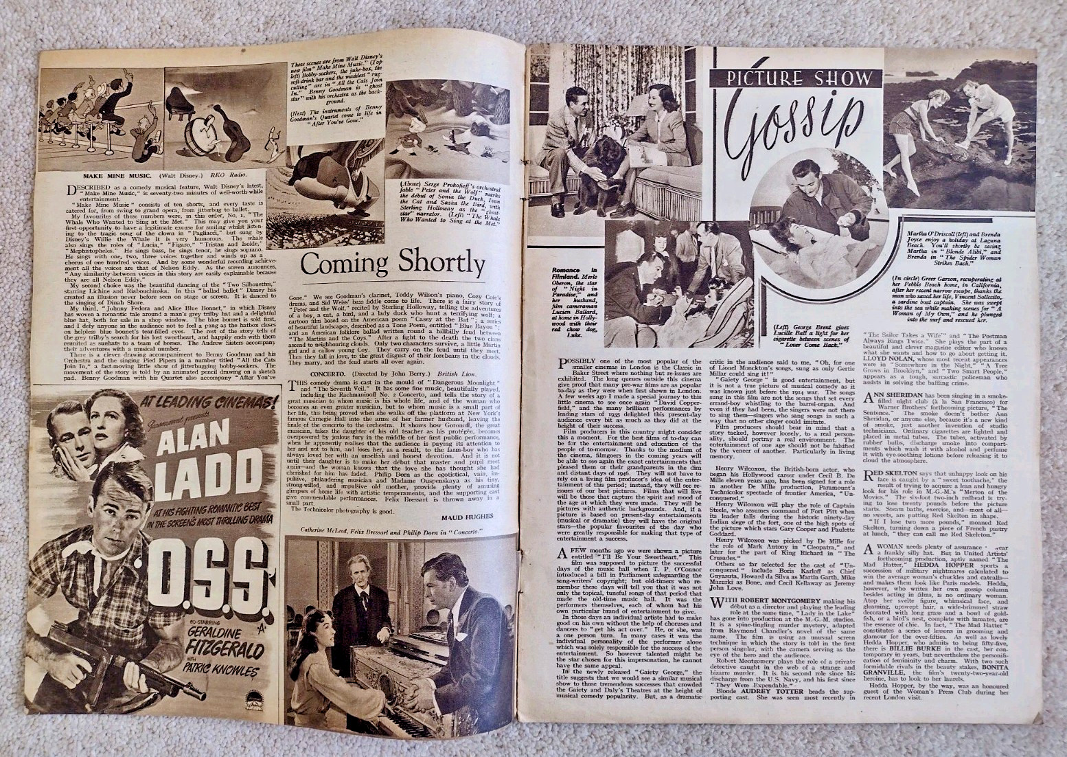 Picture Show magazine x11 1946 issues Garland Sinatra Bergman Cooper +++