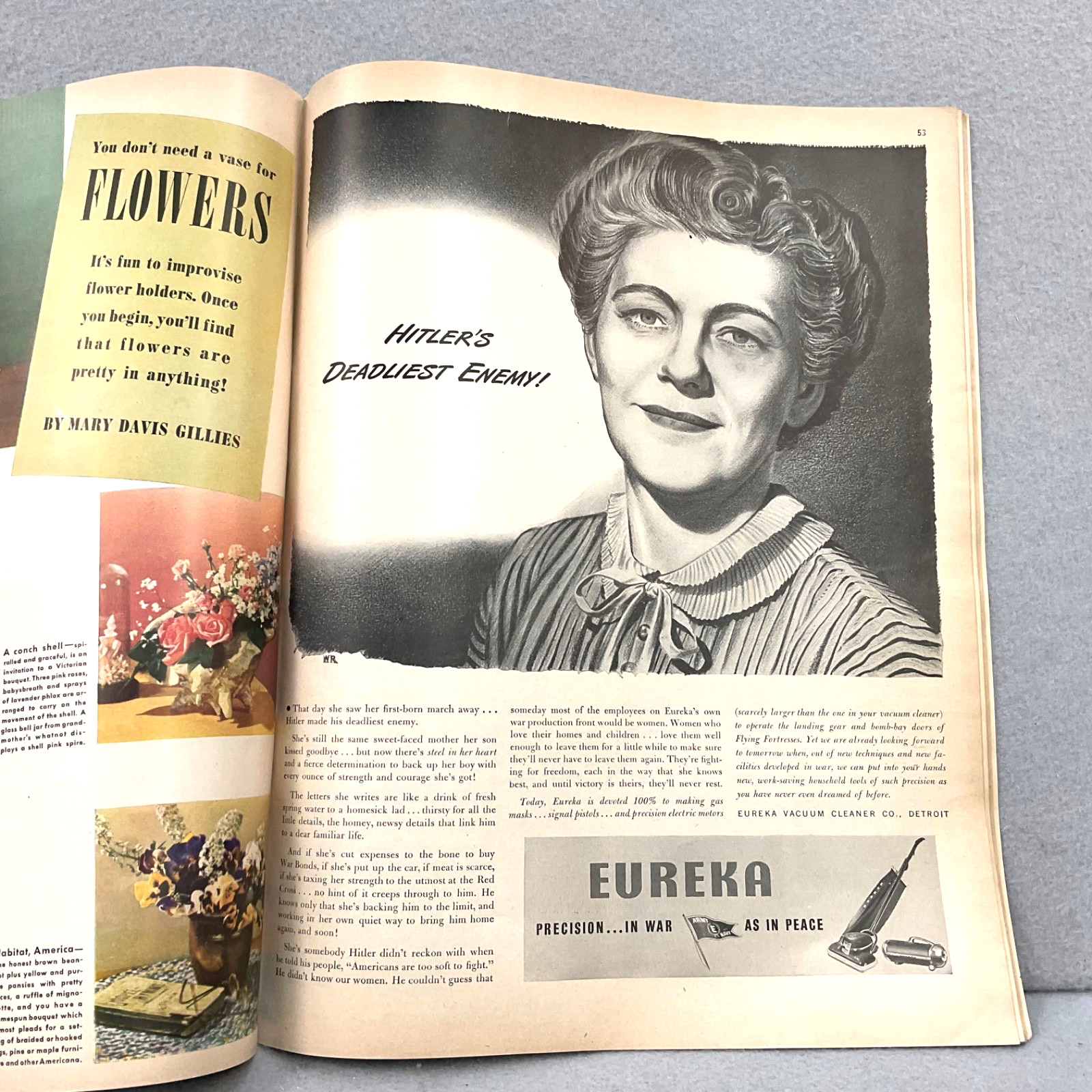 1943 McCalls Magazine August Historic Interview-Madame Chang, Food 80+ Years