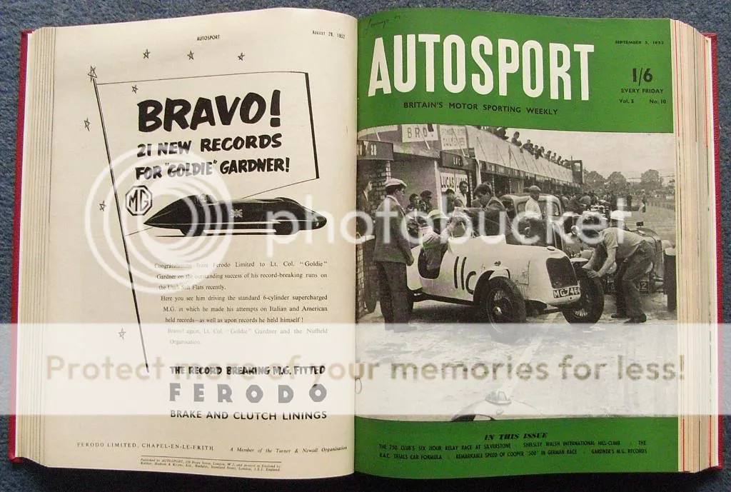 AUTOSPORT Jul to Dec 1952 BOUND Vol V 5 Motor Magazines Bound Le Mans