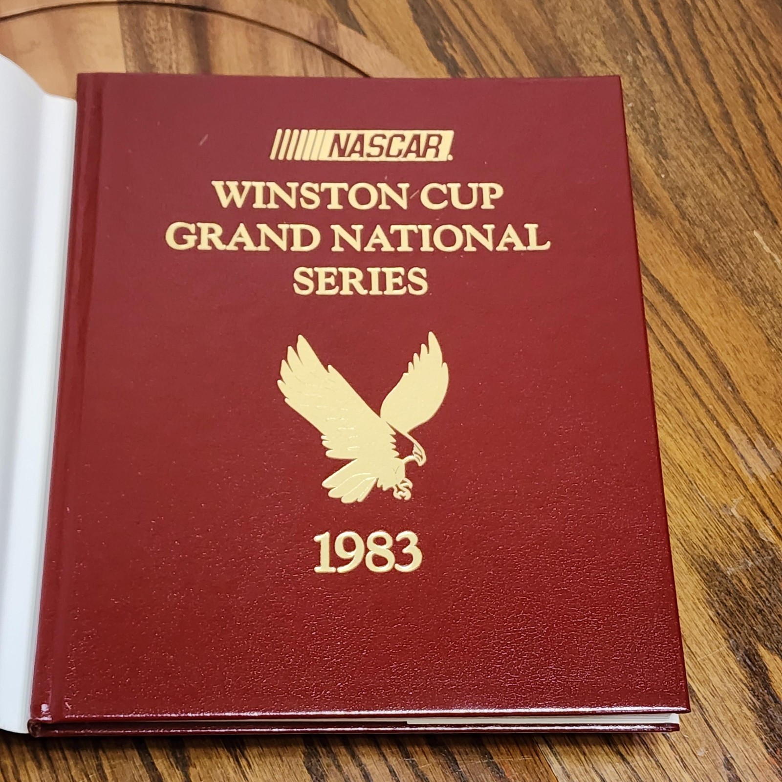 WINSTON CUP ’83 GRAND NATIONAL SERIES J W JOHNSTON NASCAR MAROON HARDCOVER 1983