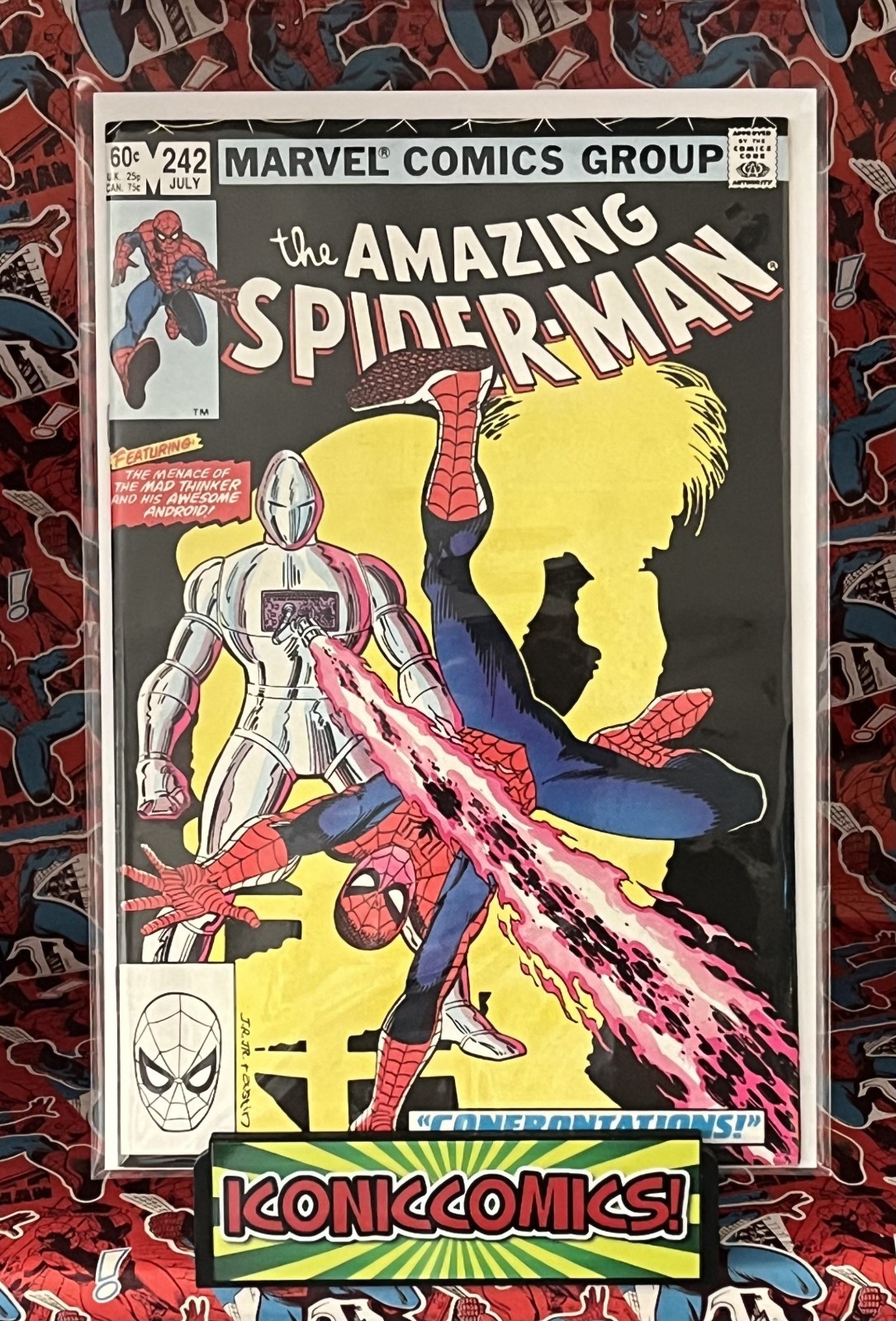 AMAZING SPIDER-MAN #242 – JUL 1983 – BLACK CAT APPEARANCE! – FN/VFN (7.0) CENTS!