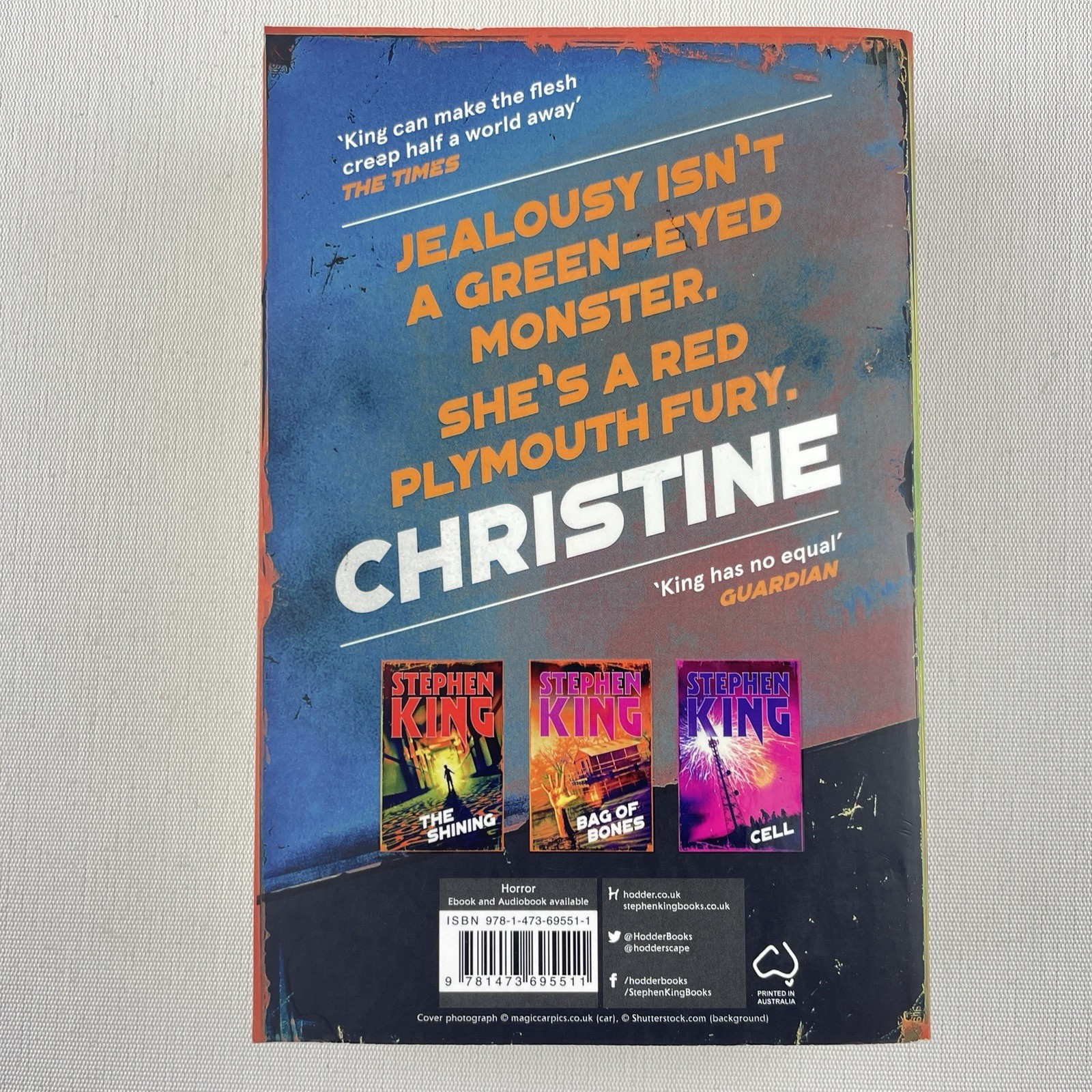 Christine Stephen King Halloween Edition Classic Horror Novel Paperback 2018