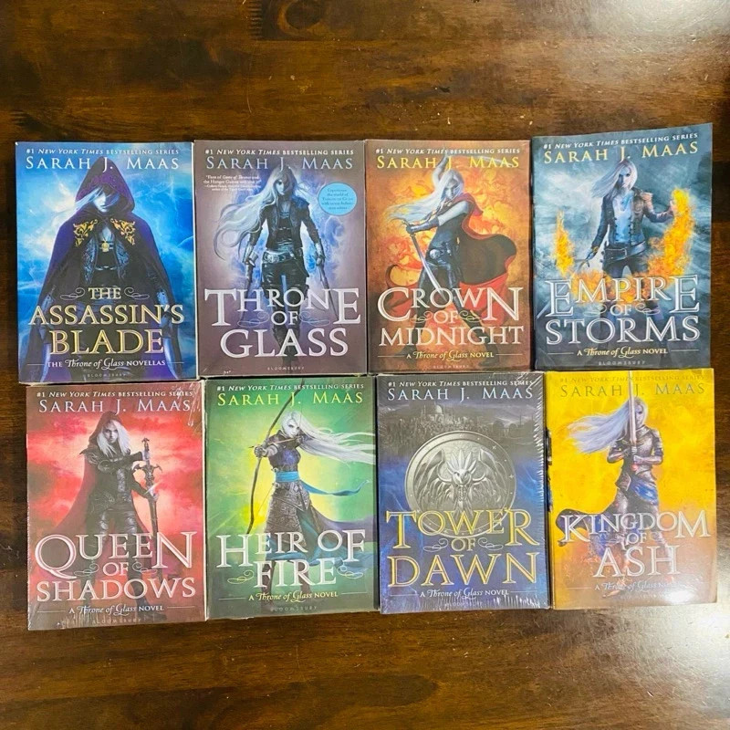 Throne Of Glass 8 Book Set By Sarah J Maas Paperback English Book Soft Cover