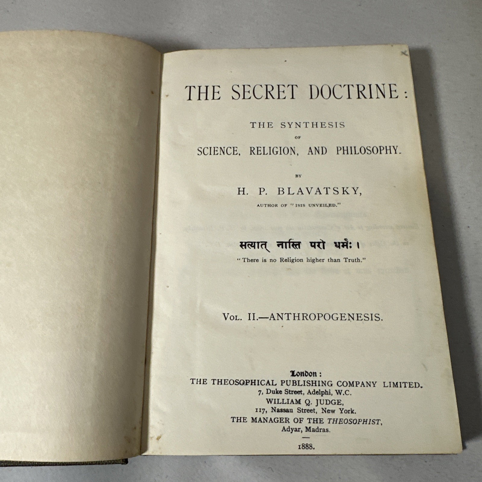 The Secret Doctrine HP Blavatsky 1888 First Edition Theosophy Book RARE Occult