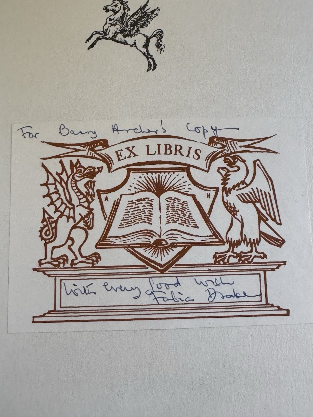 Blind Fortune – Fabia Drake Signed 1st Edition Book From 1978