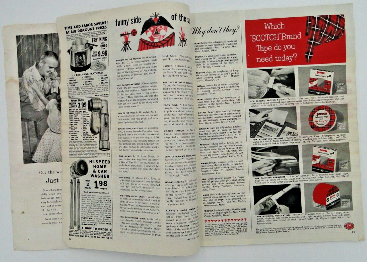 The American Magazine August 1956 School Crisis in Dixie by V. Dabney 2 Novels