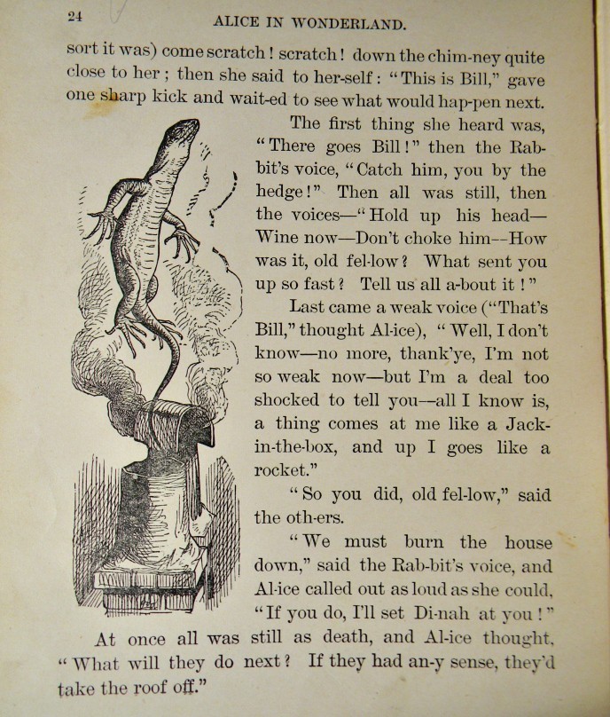 RARE Alice in Wonderland FIRST EDITION Lewis Carroll TENNIEL ILLUSTRATED Antique