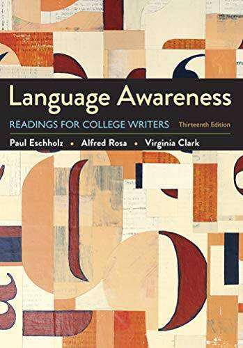 Language Awareness: Readings for College Writers – Paperback – ACCEPTABLE