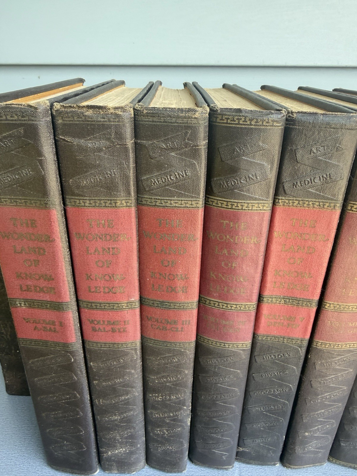 1942 Original, Complete Set “The Wonderland of Knowledge” Volumes 1-15