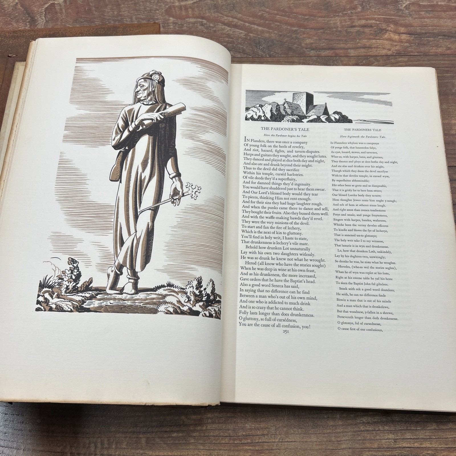 1930s First Edition CANTERBURY TALES OF GEOFFREY CHAUCER #48 of 75 Rockwell Kent